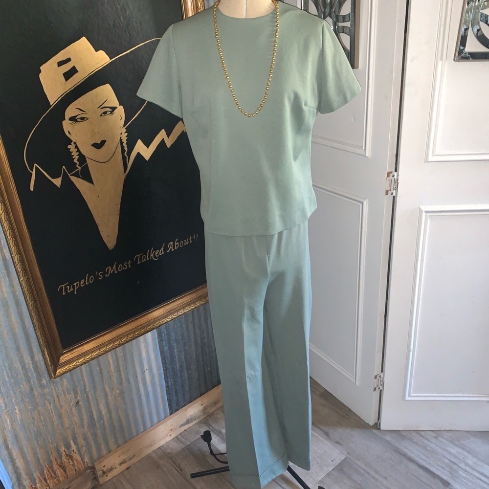 light green 2 piece Suit